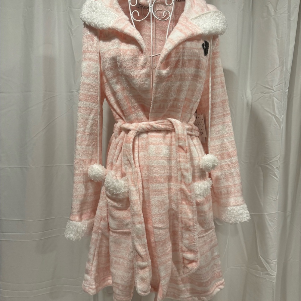 BearPaw Fair Isle Pink & White BearPaw Robe